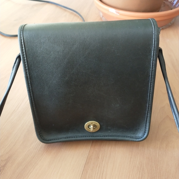 Coach Handbags - Vintage Coach Compact Pouch Black Bag